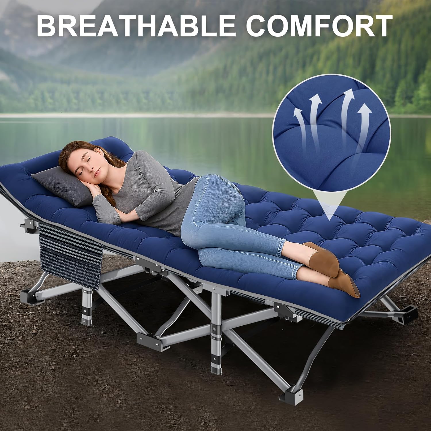 Heavy Duty Foldable Camping Bed